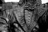 Horizontal The General Pulaski Statue in Poland Ohio black and white Pictures