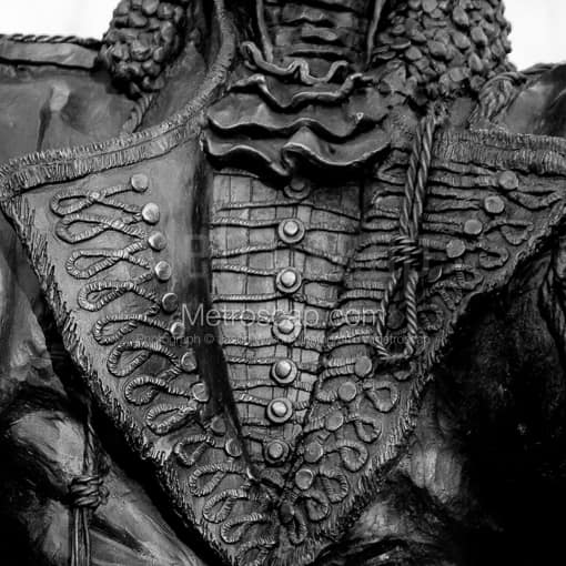 The General Pulaski Statue in Poland Ohio -- Poland Black and White Photos