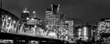 Panoramic The Hawthorne Street Bridge black and white Photography