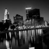Square The Providence Skyline at Twilight Photography