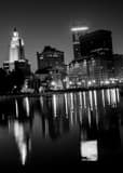 Vertical The Providence Skyline at Twilight Photography