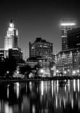 Vertical The Providence Skyline from Gardner Jackson Park Photography