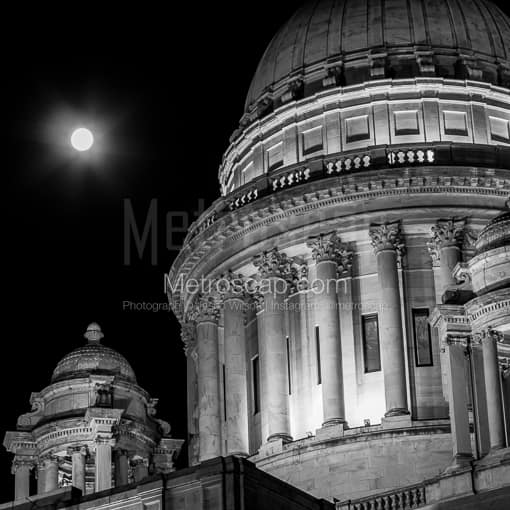 The Rhode Island State Capitol Building -- Providence Black and White Photography