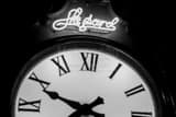 Horizontal Shepard's Clock on Westminster Street black and white Photography