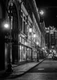 Vertical Westminster Mall and Union Street black and white Photographs