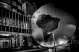 Horizontal The Giant Globe at the NC State of Natural Sciences black and white Pictures