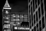 Horizontal The PNC Bank Tower black and white Photography