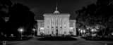 Panoramic The Fayetteville Street Side of the NC Capitol Building black and white Pictures