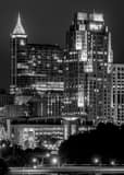 Vertical The Raleigh Skyline at MLK Blvd black and white Pictures