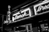 Horizontal The 3rd Street Diner black and white Photos
