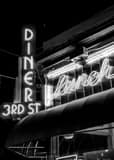 Vertical The 3rd Street Diner black and white Photos