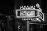 Horizontal The Havana 59 Sign black and white Photos