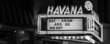 Panoramic The Havana 59 Sign black and white Photos