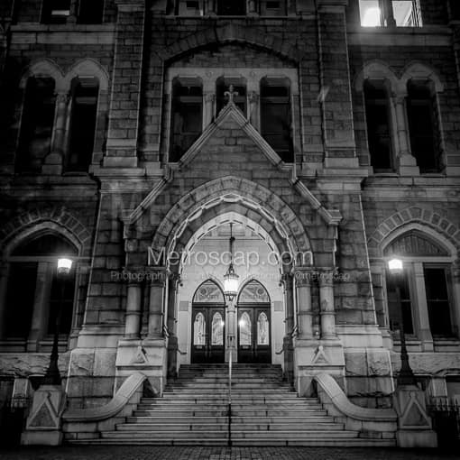 The Old Richmond City Hall Building -- Richmond Black and White Photos