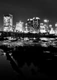 Vertical The Richmond Skyline landscape black and white Photography