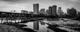 Panoramic The Richmond Skyline in the Afternoon black and white Photos