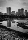 Vertical The Richmond Skyline in the Afternoon black and white Photos