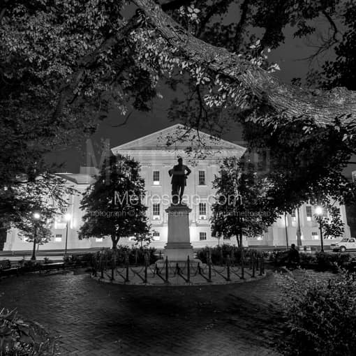 Richmond Black and White Photos of The Stonewall Jackson Statue on the Virginia Statehouse Grounds The Stonewall Jackson Statue on the Virginia Statehouse Grounds -- Richmond Black and White Photos