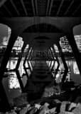 Vertical The Manchester Bridge black and white Photos