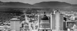 Panoramic Downtown Salt Lake City from Ensign Peak black and white Pictures