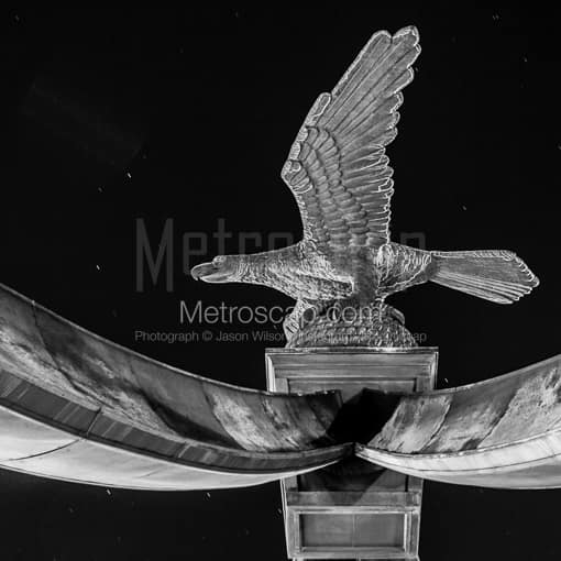 Eagle Gate over State Street -- Salt Lake City Black and White Photography