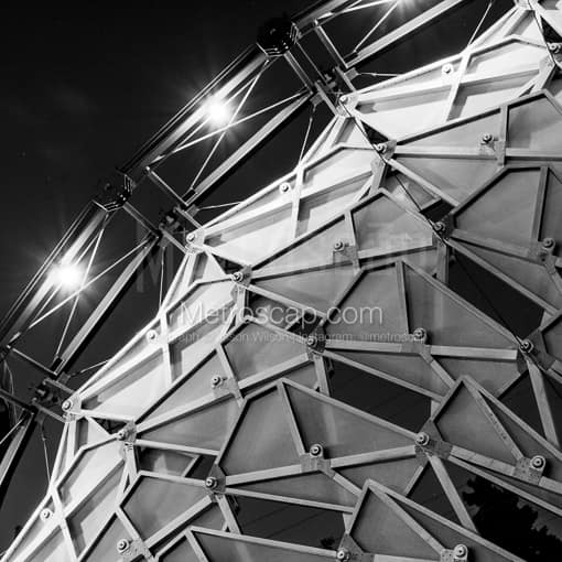 Hoberman Arch Detail -- Salt Lake City Black and White Photography