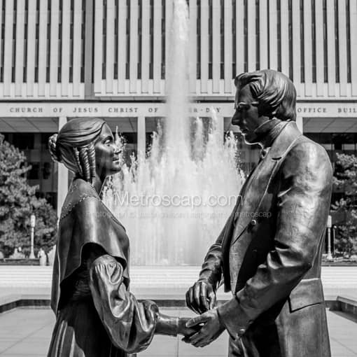 The LDS Office Building -- Salt Lake City Black and White Photography