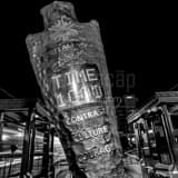 Square An Old Coundown Clock at a TRAX Station black and white Pictures