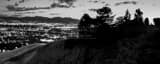 Panoramic The Oquirrh Mountains and Salt Lake Valley at Sunset black and white Pictures