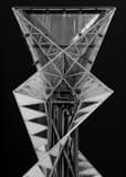 Vertical The Salt Lake City Olympic Cauldron black and white Pictures