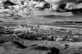 Horizontal The Salt Lake City Valley black and white Pictures