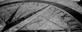 Panoramic The Salt Lake Compass in Temple Square black and white Pictures