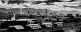Panoramic The Salt Lake City Skyline black and white Pictures