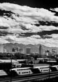 Vertical The Salt Lake City Skyline black and white Pictures