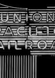 Vertical The Union Pacific Railroad Sign black and white Pictures
