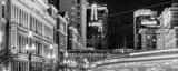Panoramic A UTA TRAX Train on Main black and white Pictures