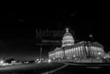 Horizontal The Utah Capitol Building at Night black and white Pictures