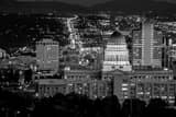 Horizontal The Utah Capitol Building at Night black and white Pictures