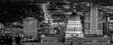 Panoramic The Utah Capitol Building at Night black and white Pictures