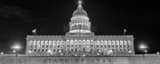 Panoramic The Utah Capitol Building at Night black and white Pictures
