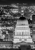 Vertical Utah Capitol and State Street black and white Pictures