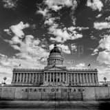 Square The Utah State Capitol Building black and white Pictures