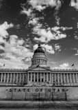 Vertical The Utah State Capitol Building black and white Pictures