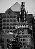 Vertical The Walker Center Sign black and white Pictures