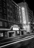 Vertical The Aztec Theater on St Marys Framed Photos
