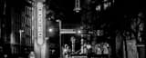 Panoramic The Aztec Theater at College and Saint Marys Street black and white Photos