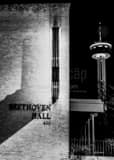 Vertical Beethoven Hall and the Tower of the Americas black and white Photos
