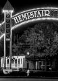 Vertical Hemisfair Park at Night black and white Photos