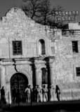 Vertical Mission San Antonio de Valero black and white Photos