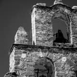 Square Mission San Francisco de la Espada black and white Photos